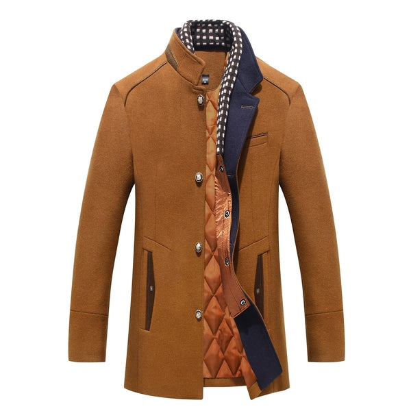 Teddy | Refined Stand-Collar Quilted Mens Coats for Winter