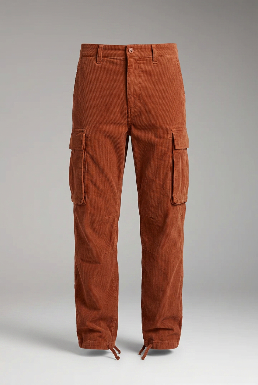 Teddy | Refined Straight Fit Cargo Trousers with Multi-Pocket Design