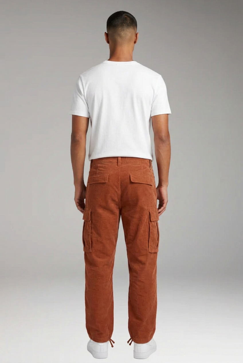 Teddy | Refined Straight Fit Cargo Trousers with Multi-Pocket Design