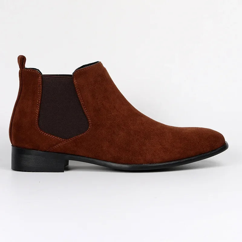 Teddy | Stylish Suede-Look Slip-On Chelsea Boots