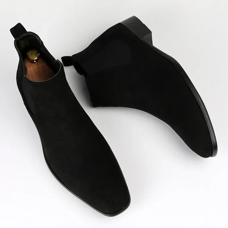 Teddy | Stylish Suede-Look Slip-On Chelsea Boots