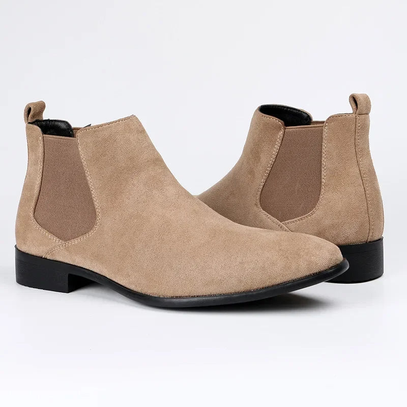 Teddy | Stylish Suede-Look Slip-On Chelsea Boots