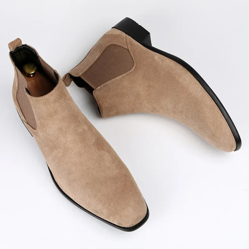 Teddy | Stylish Suede-Look Slip-On Chelsea Boots