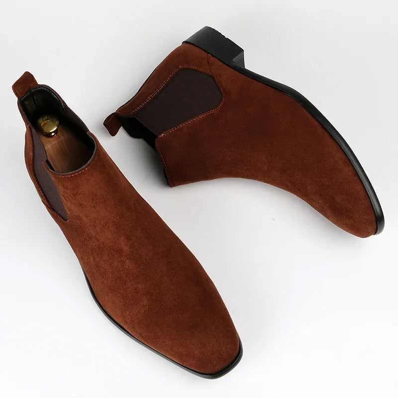 Teddy | Stylish Suede-Look Slip-On Chelsea Boots