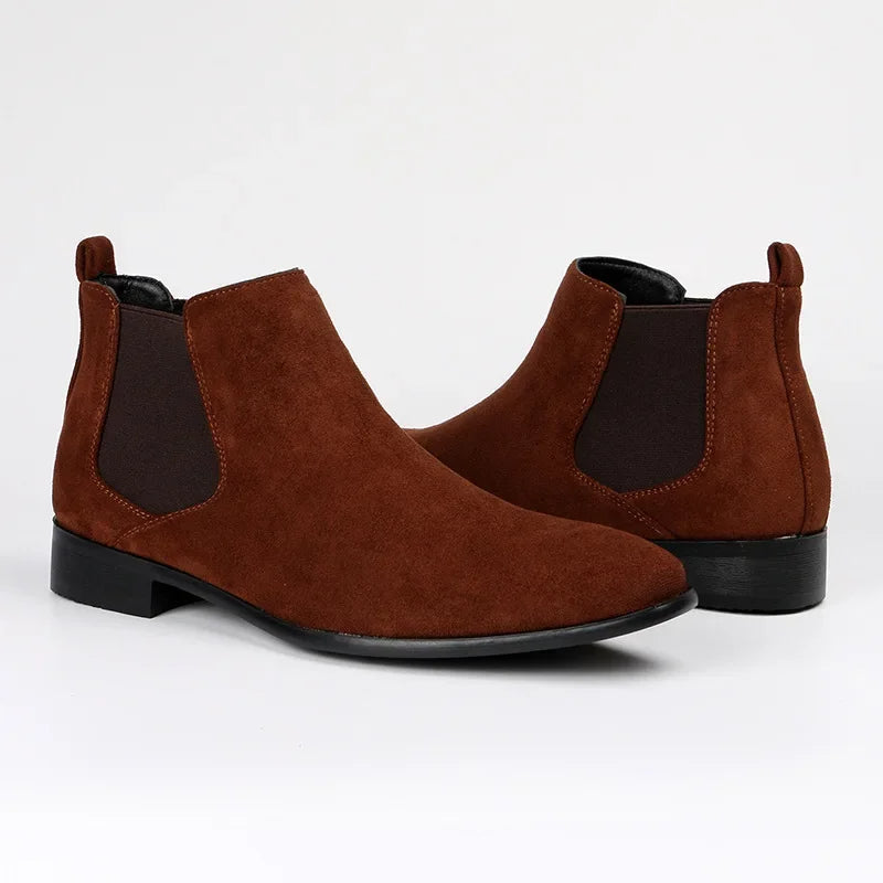 Teddy | Stylish Suede-Look Slip-On Chelsea Boots