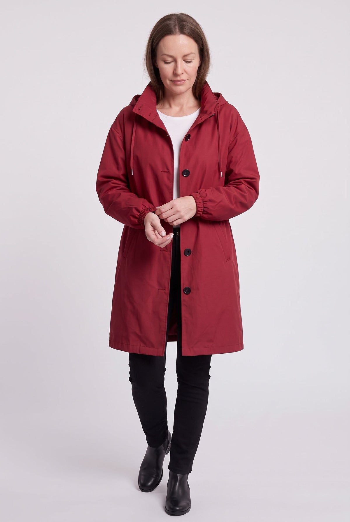 Thea | Timeless Hooded Longline Waterproof Jacket