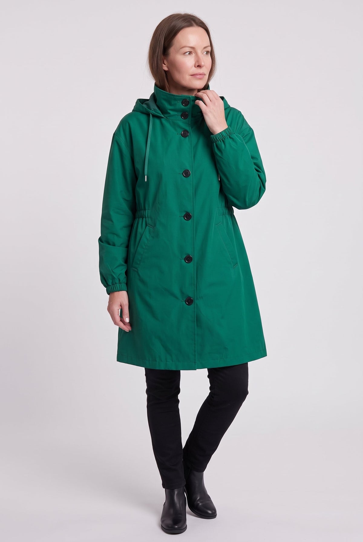 Thea | Timeless Hooded Longline Waterproof Jacket