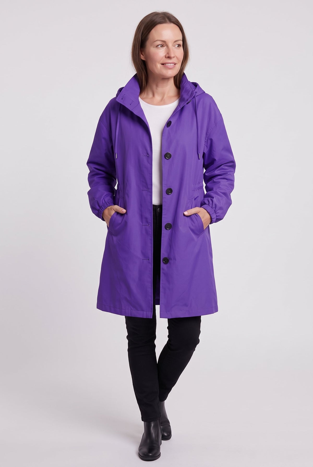 Thea | Timeless Hooded Longline Waterproof Jacket