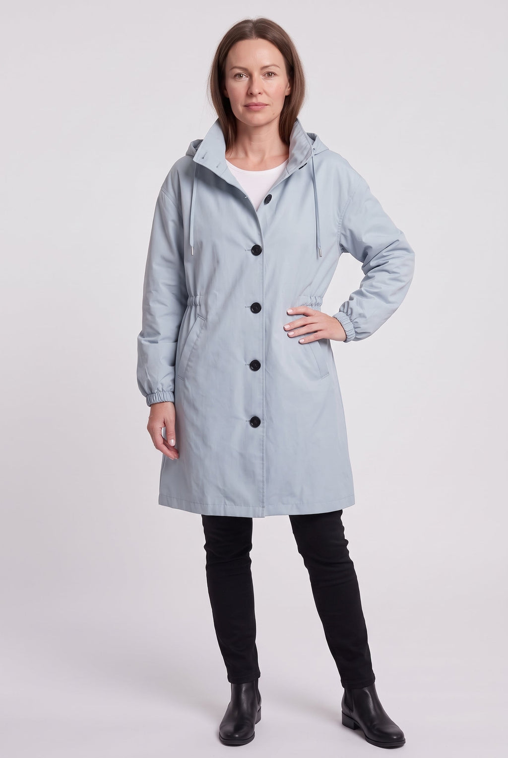 Thea | Timeless Hooded Longline Waterproof Jacket