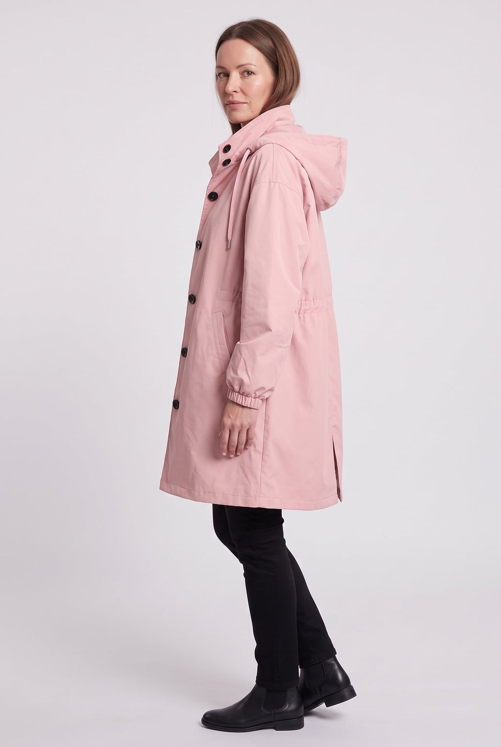 Thea | Timeless Hooded Longline Waterproof Jacket