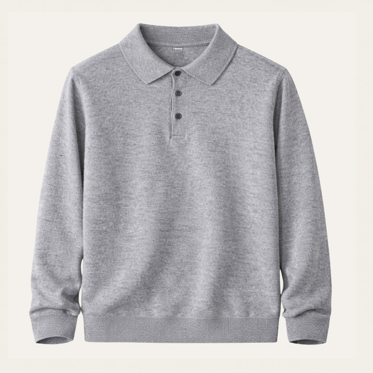 Theodore | Long Sleeve Polo Collar Mens Knit Jumper