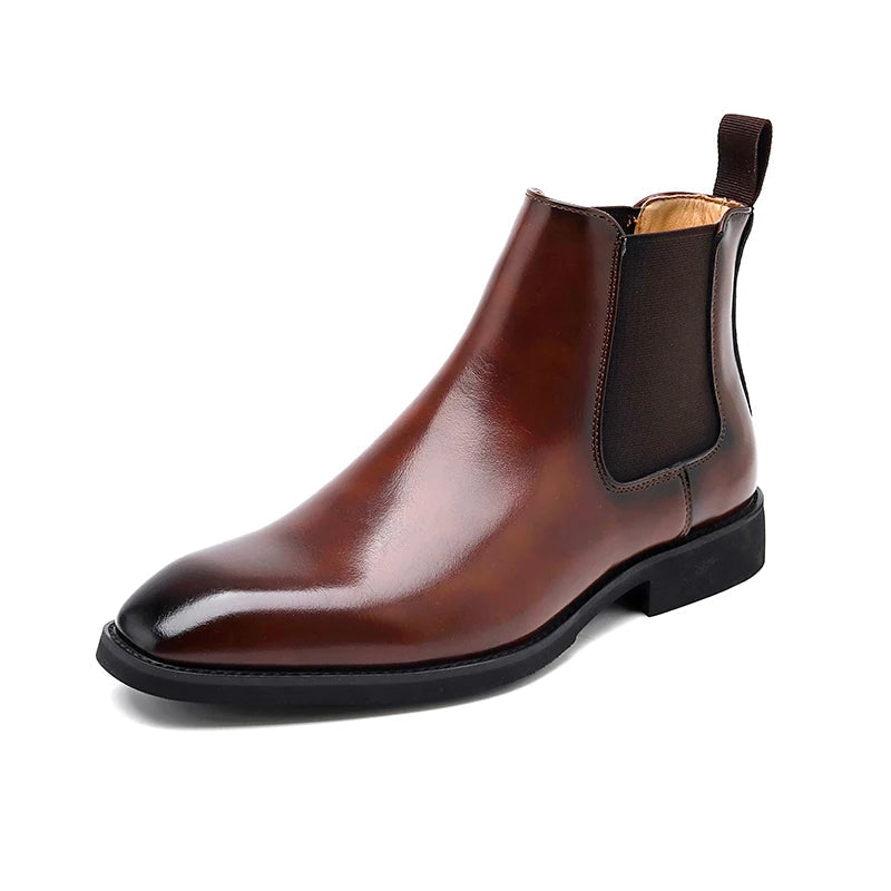 Theodore | Sophisticated Pointed Toe Chelsea Dress Boots for Men
