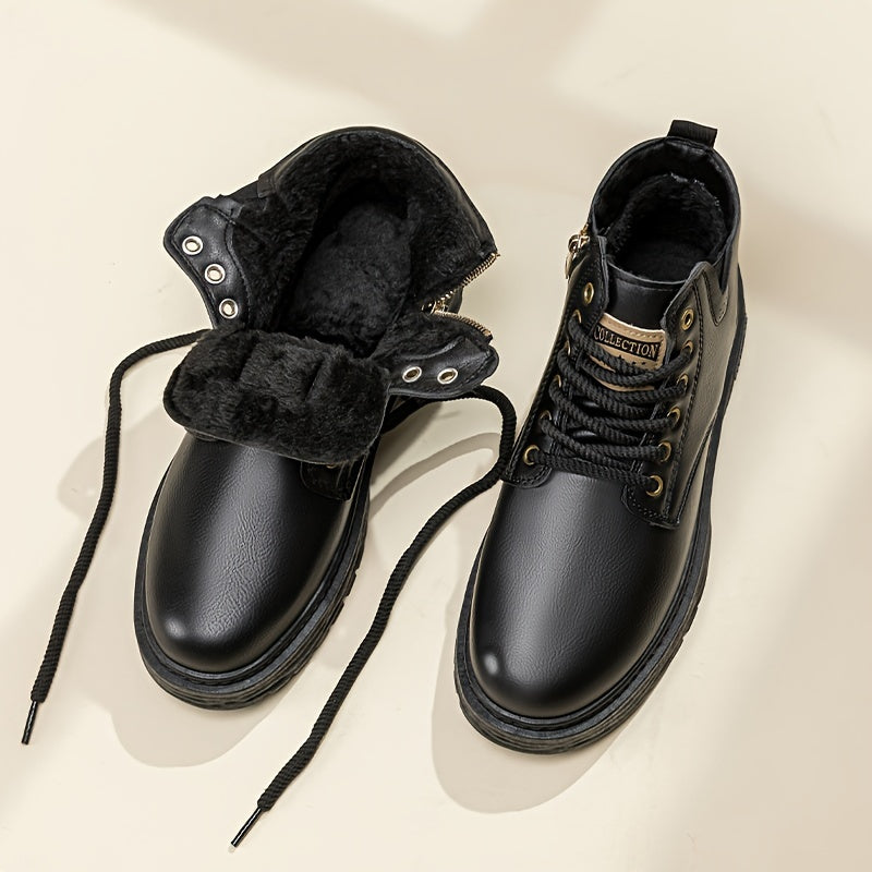 Thomas | Classic Fur-Lined Lace-Up Snow Boots