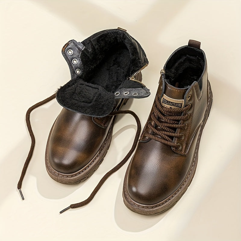 Thomas | Classic Fur-Lined Lace-Up Snow Boots