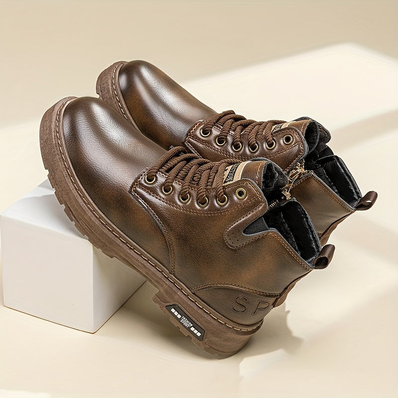 Thomas | Classic Fur-Lined Lace-Up Snow Boots