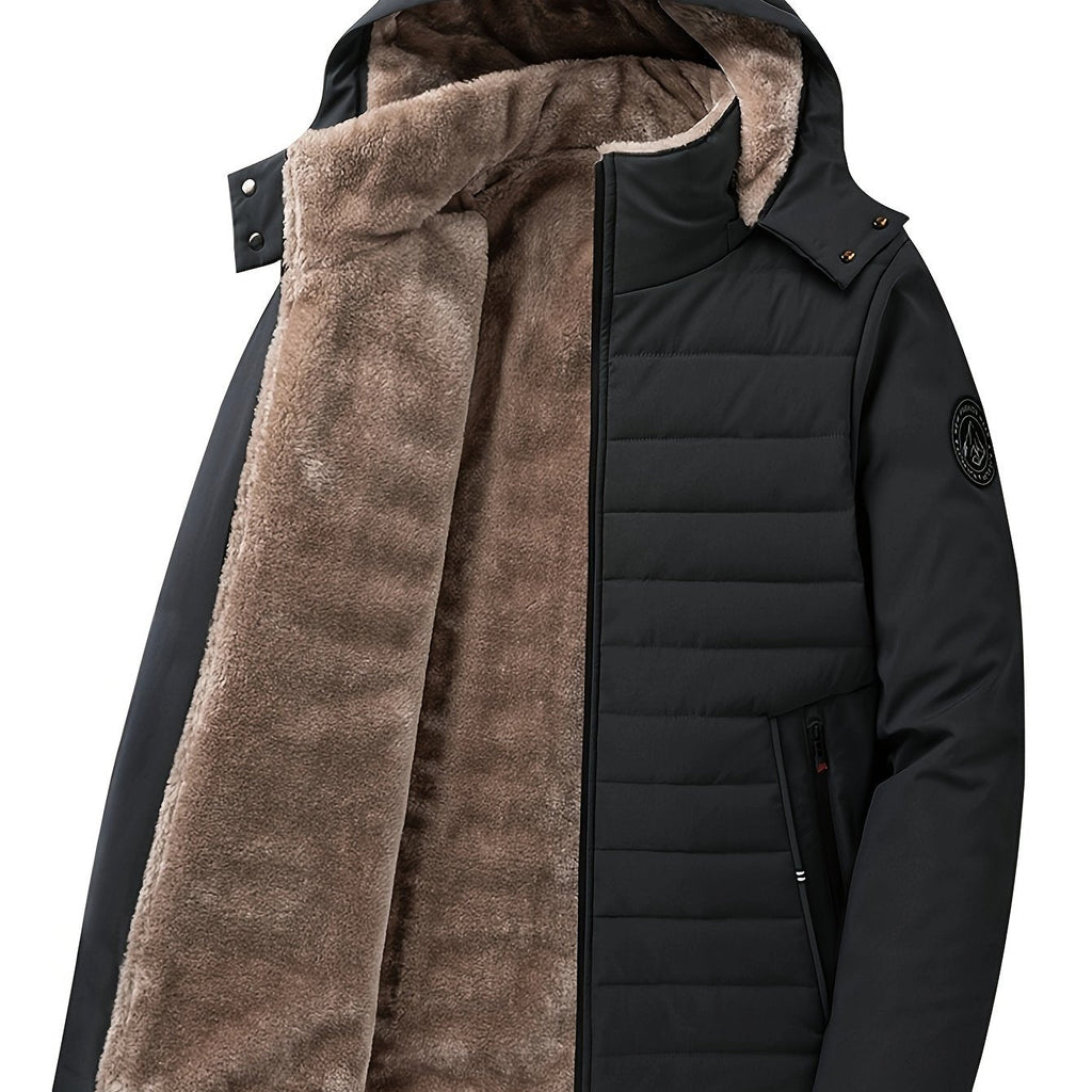Thomas | Effortless Fleece-Lined Hooded Mens Parka Jacket