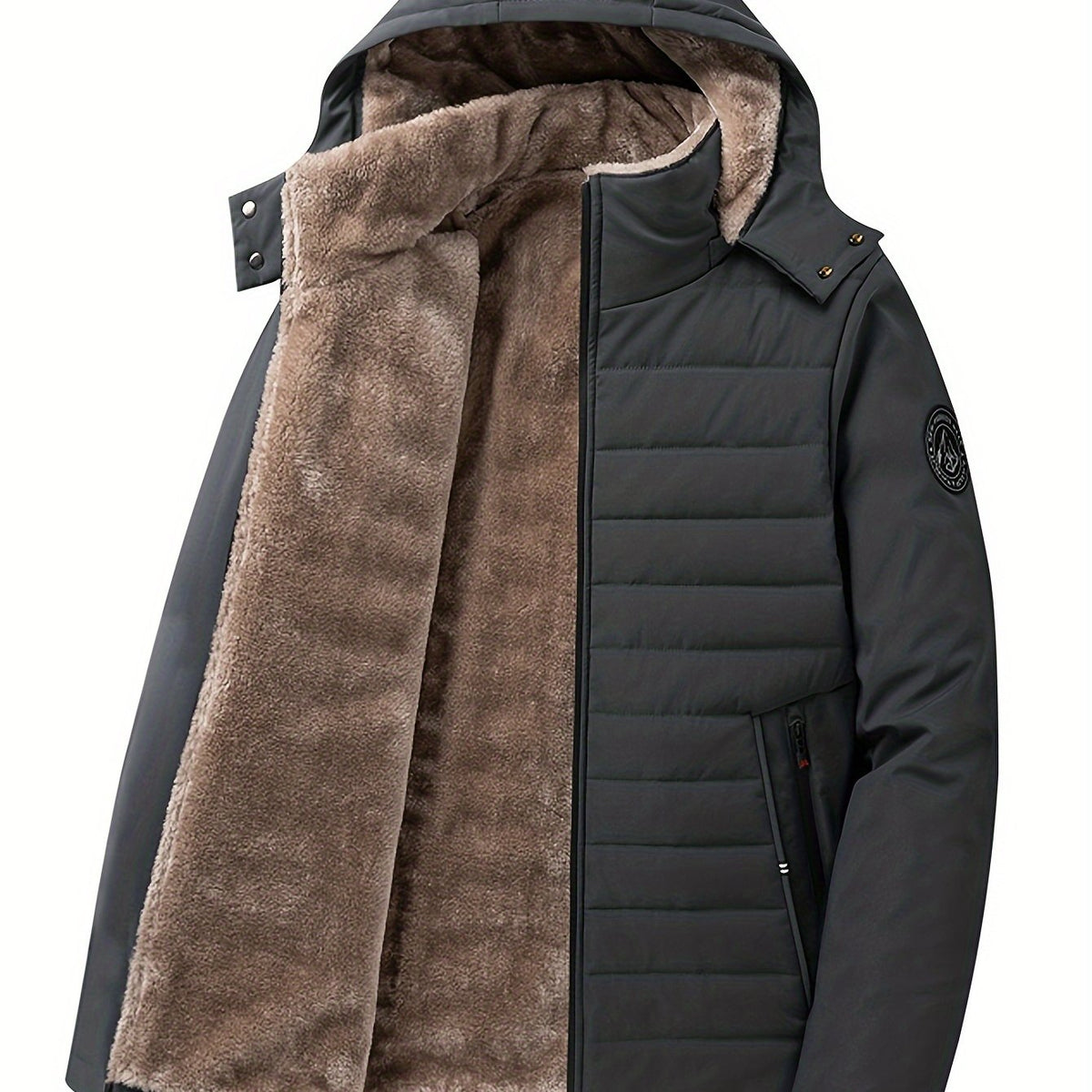 Thomas | Effortless Fleece-Lined Hooded Mens Parka Jacket