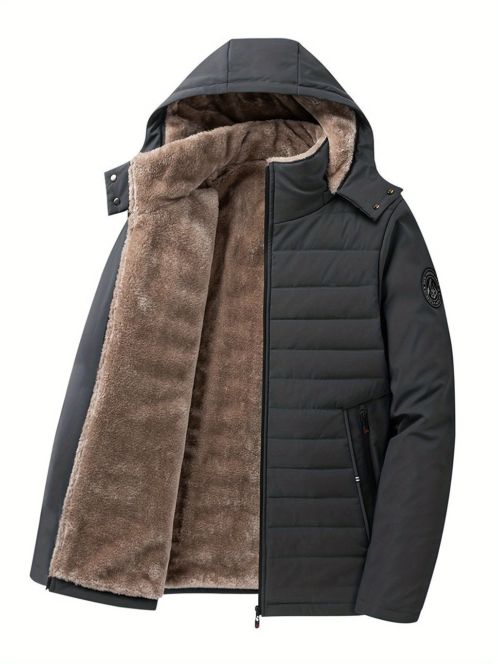 Thomas | Effortless Fleece-Lined Hooded Mens Parka Jacket