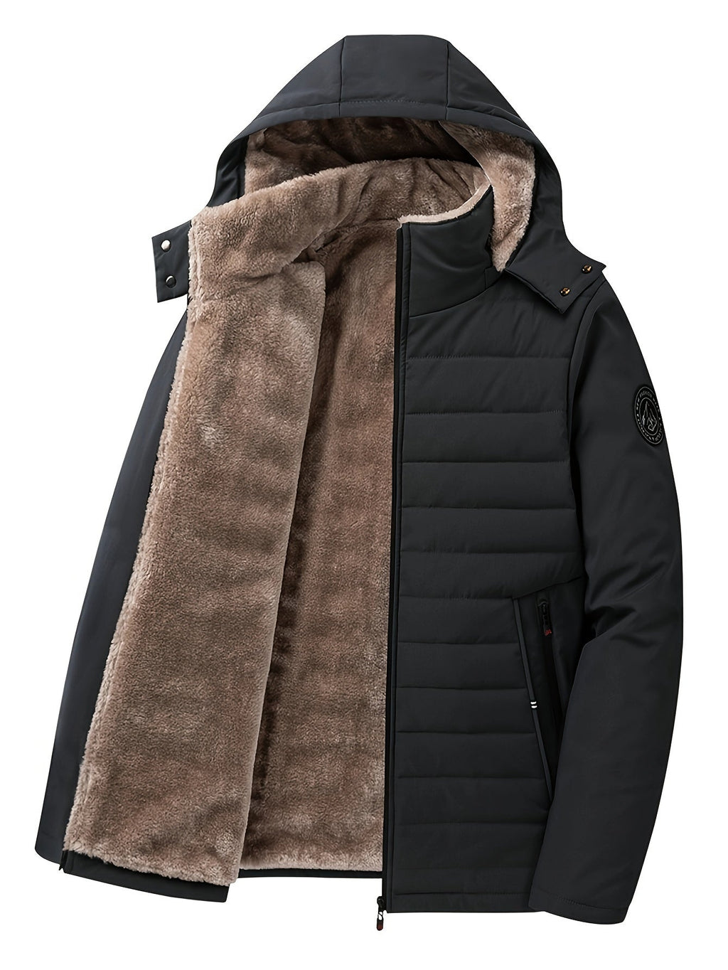 Thomas | Effortless Fleece-Lined Hooded Mens Parka Jacket