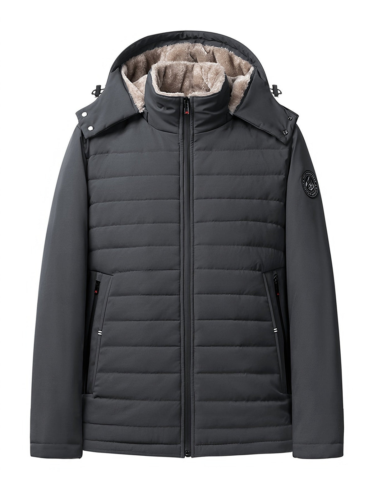Thomas | Effortless Fleece-Lined Hooded Mens Parka Jacket