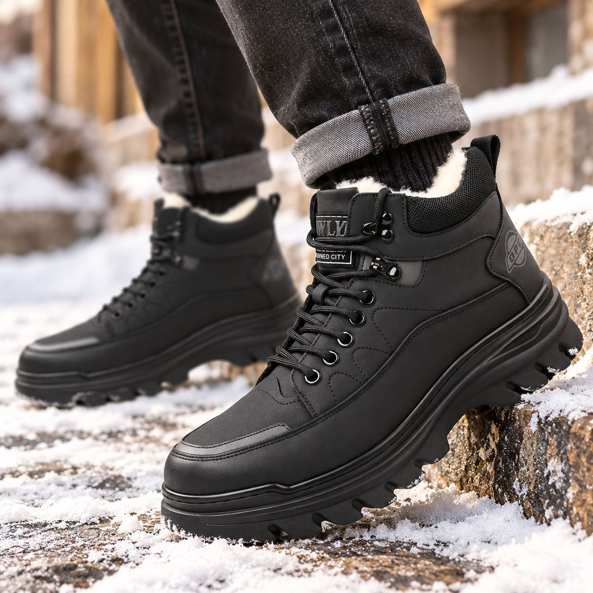 Thomas | Lined Lace-Up Winter Mens Boots