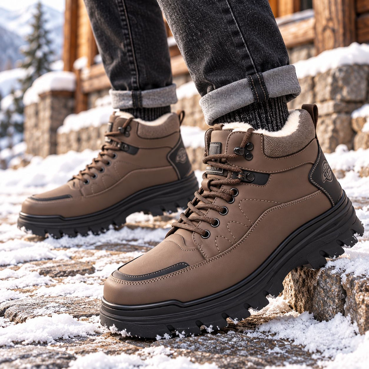 Thomas | Lined Lace-Up Winter Mens Boots