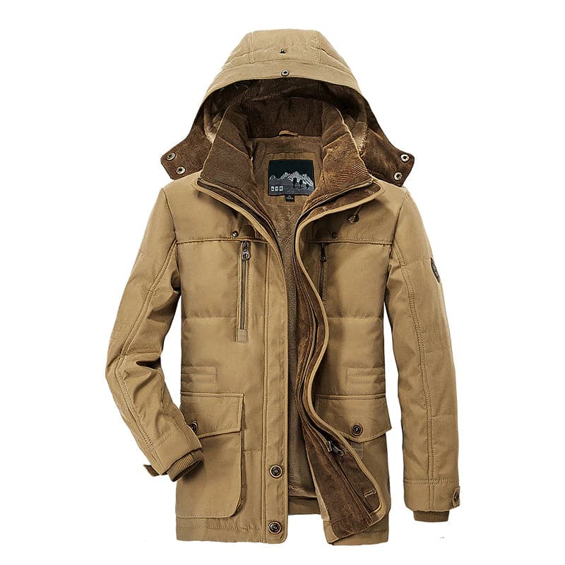 Toby | Effortless Mens Parka Jacket with Quilted Hooded Design