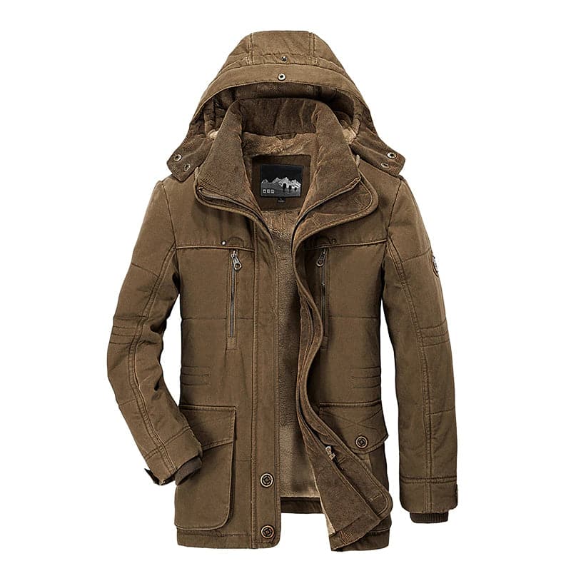 Toby | Effortless Mens Parka Jacket with Quilted Hooded Design