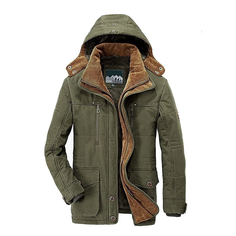 Toby | Effortless Mens Parka Jacket with Quilted Hooded Design