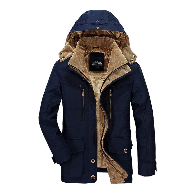 Toby | Effortless Mens Parka Jacket with Quilted Hooded Design