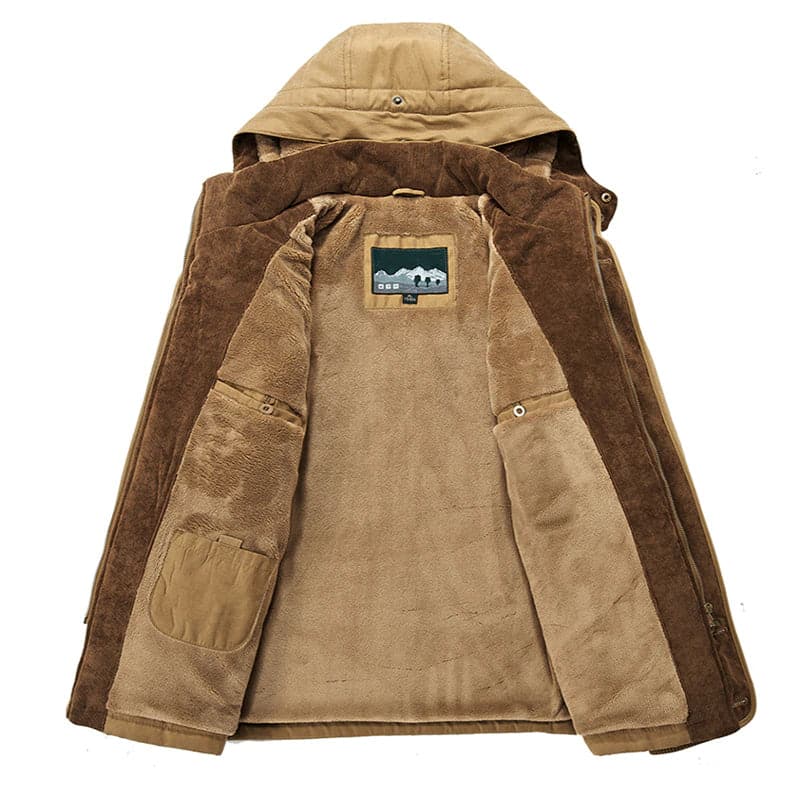 Toby | Effortless Mens Parka Jacket with Quilted Hooded Design
