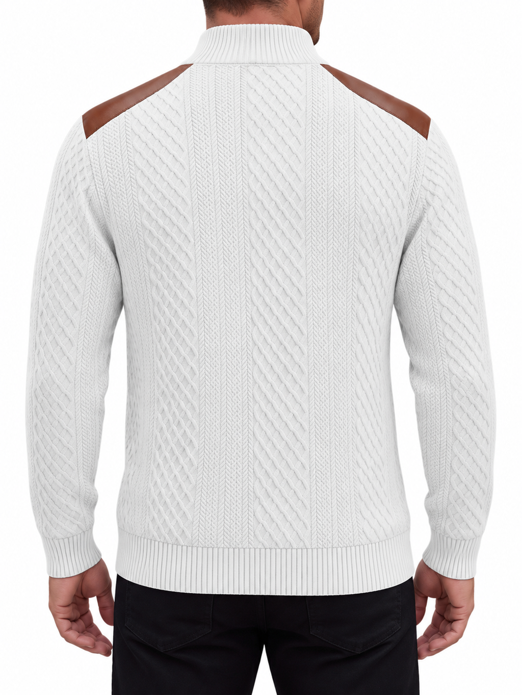 Vinnie | Cosy Button Neck Mens Knit Jumper