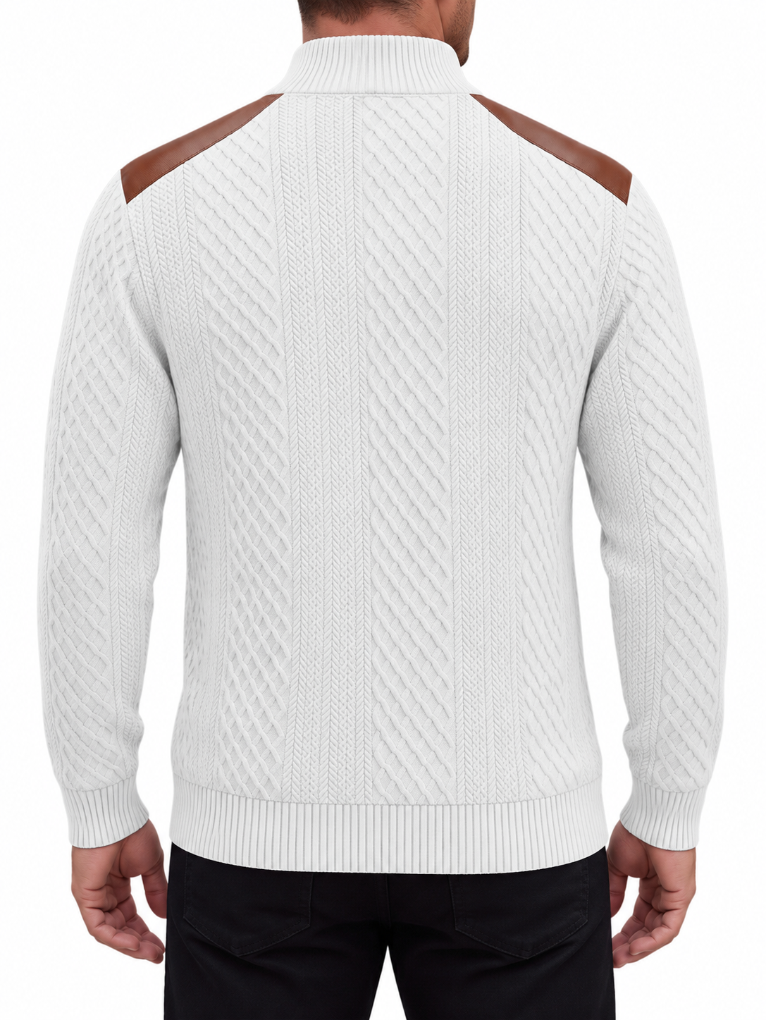 Vinnie | Cosy Button Neck Mens Knit Jumper