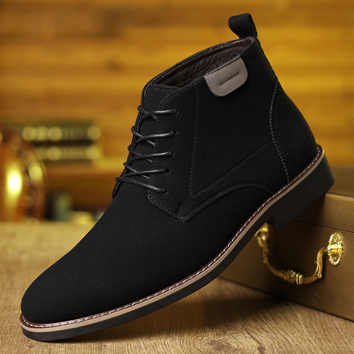 Vinnie | Effortless Lace-Up High-Top Mens Boots