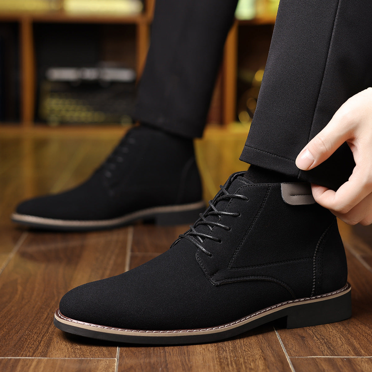 Vinnie | Effortless Lace-Up High-Top Mens Boots