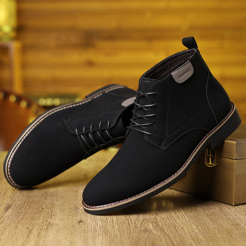 Vinnie | Effortless Lace-Up High-Top Mens Boots