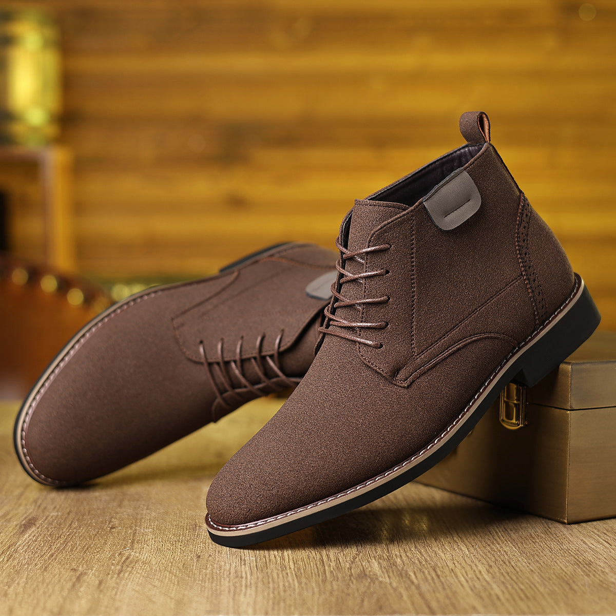 Vinnie | Effortless Lace-Up High-Top Mens Boots