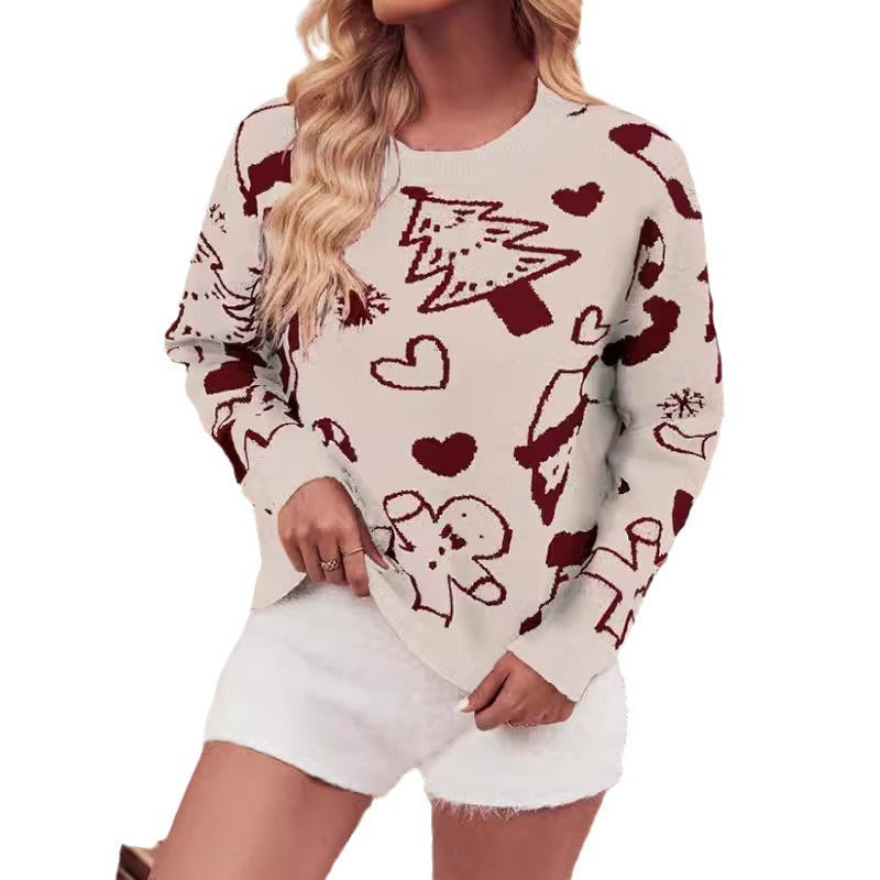 Violet | Classic Ladies Xmas Jumpers Crew Neck Festive Knit Jumper
