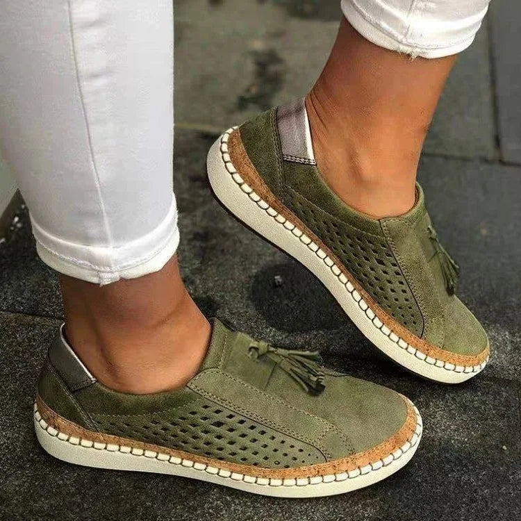 Violet | Refined Tassel Slip-On Orthopedic Shoes