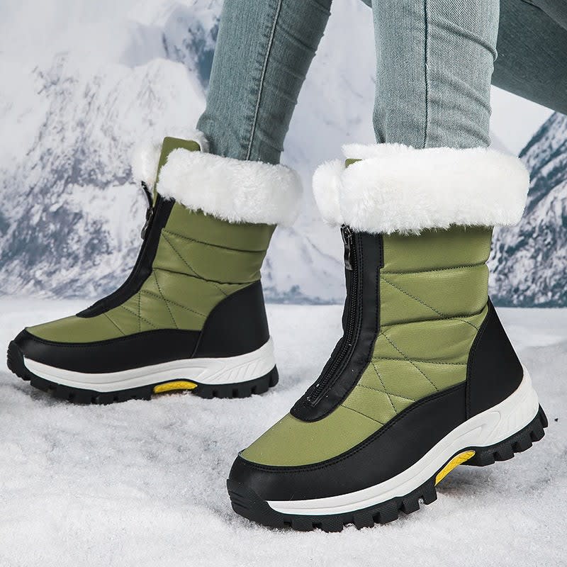 Violet | Timeless Waterproof Boots with Faux Fur Cuff