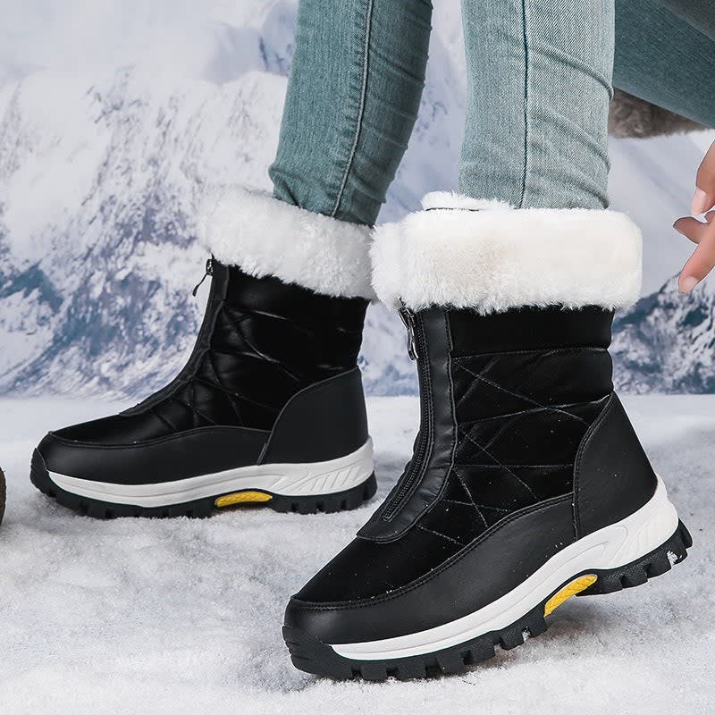 Violet | Timeless Waterproof Boots with Faux Fur Cuff