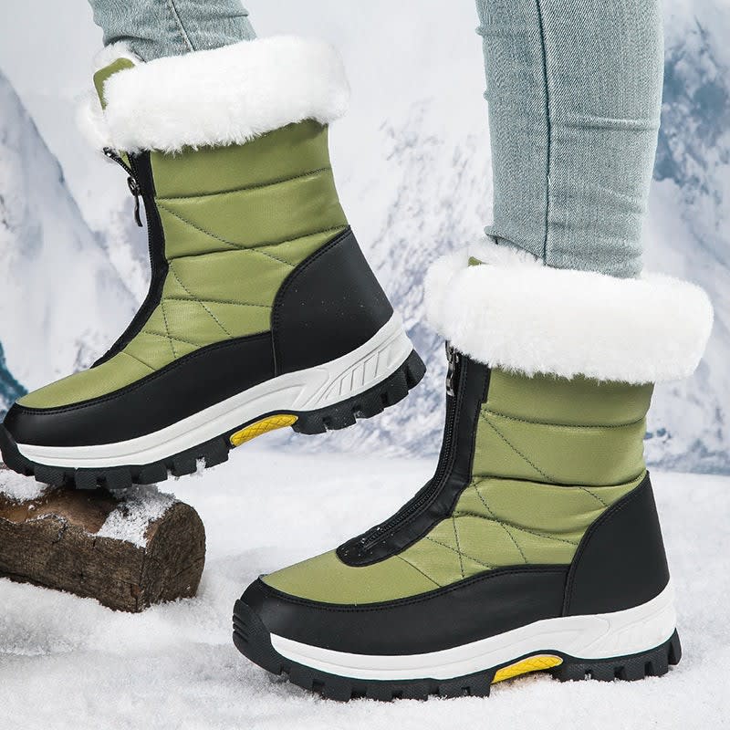 Violet | Timeless Waterproof Boots with Faux Fur Cuff