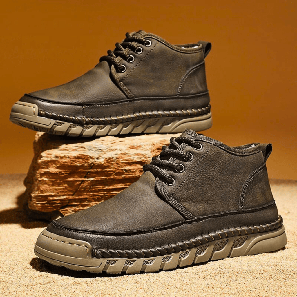 William | Chunky Sole Lace-Up Chukka Mens Boots