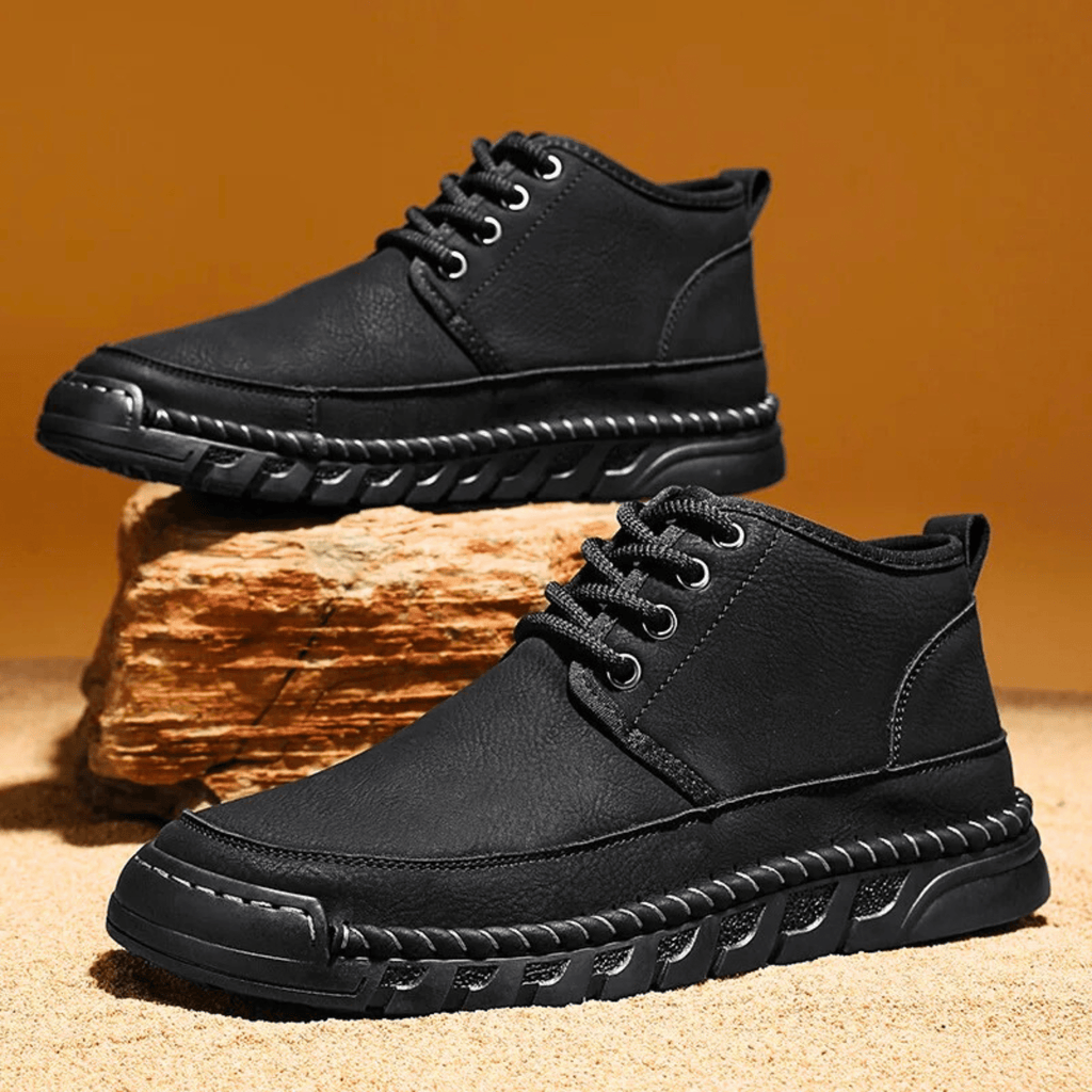 William | Chunky Sole Lace-Up Chukka Mens Boots