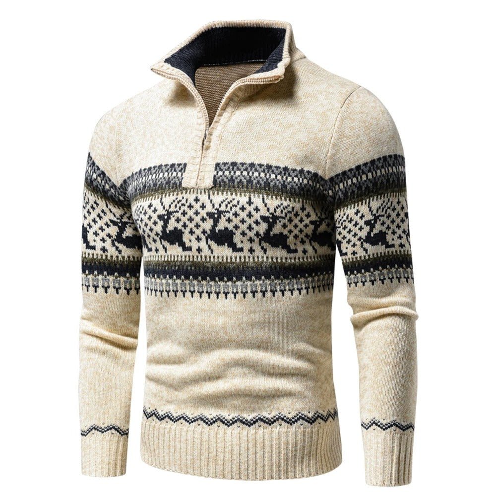 William | Refined Reindeer Fair Isle Mens Xmas Jumpers