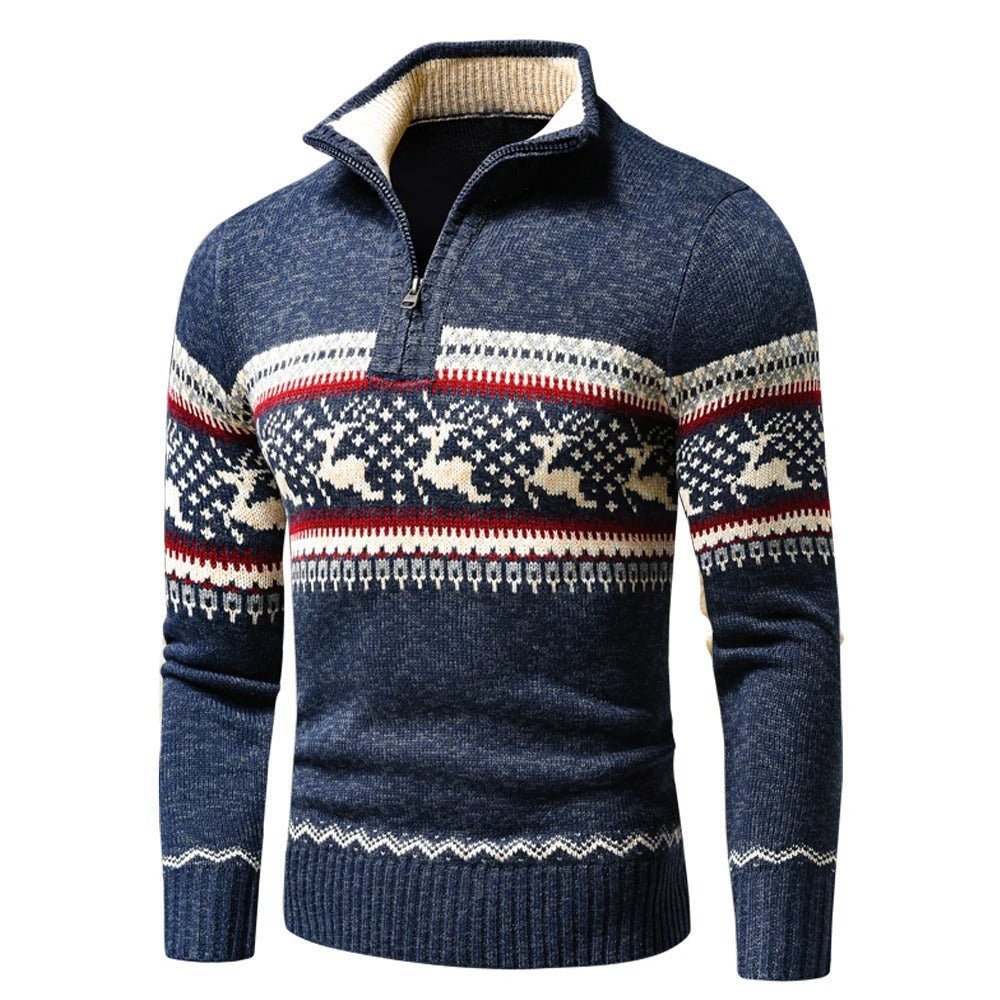 William | Refined Reindeer Fair Isle Mens Xmas Jumpers