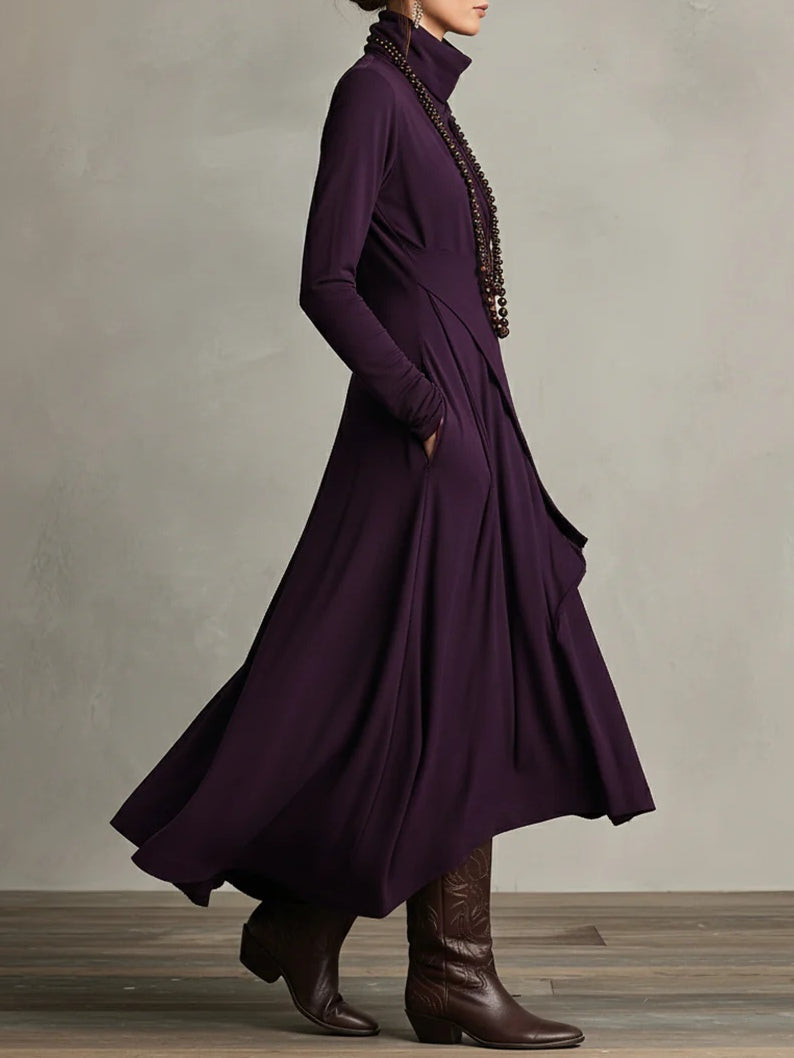 Willow | Classic High Neck Asymmetric Party Dress