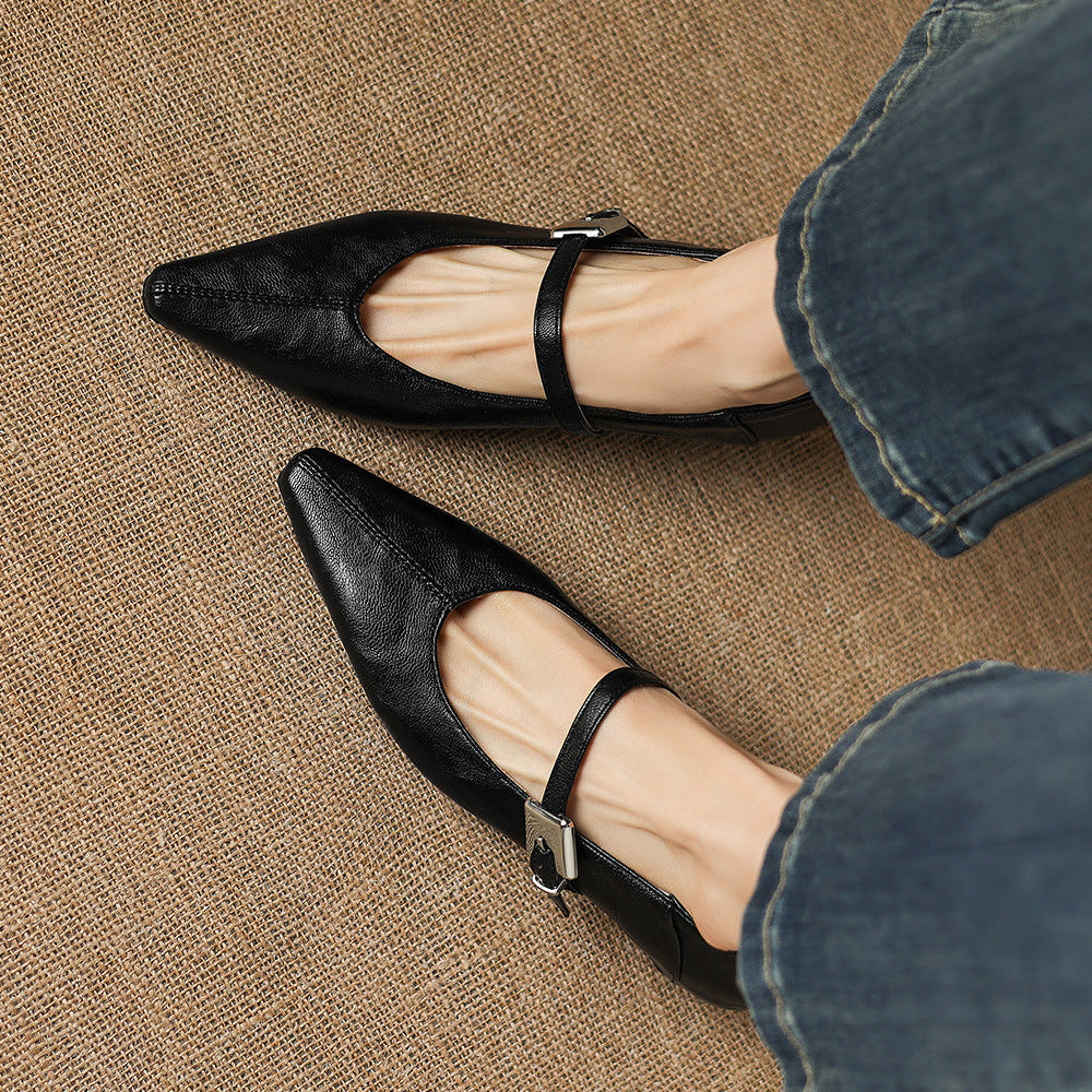 Willow | Polished Pointed Toe Mary Jane Shoes