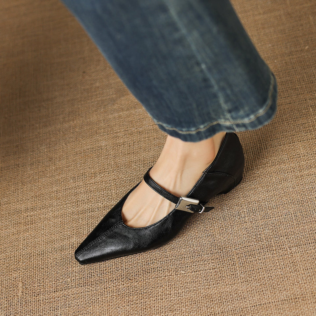 Willow | Polished Pointed Toe Mary Jane Shoes