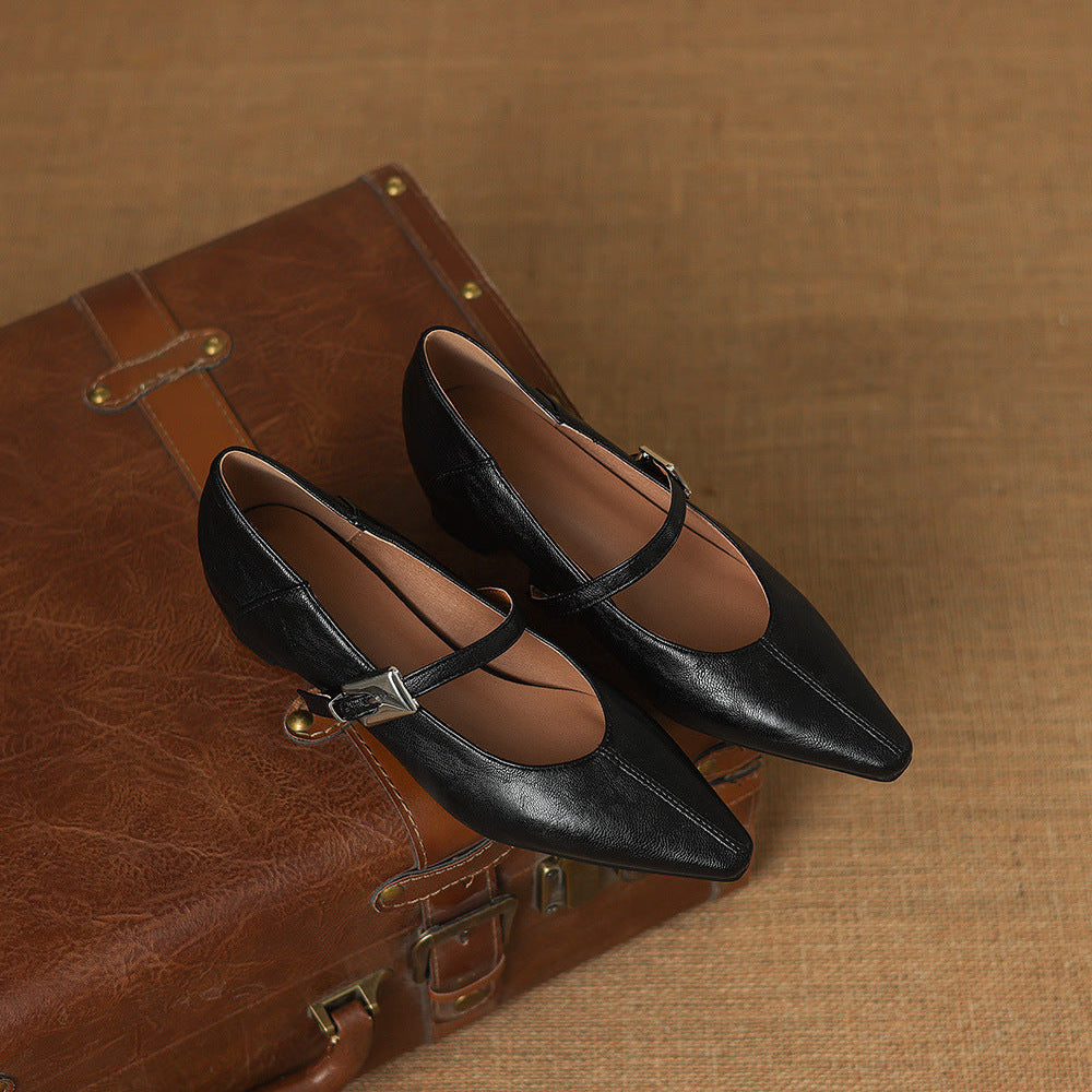 Willow | Polished Pointed Toe Mary Jane Shoes